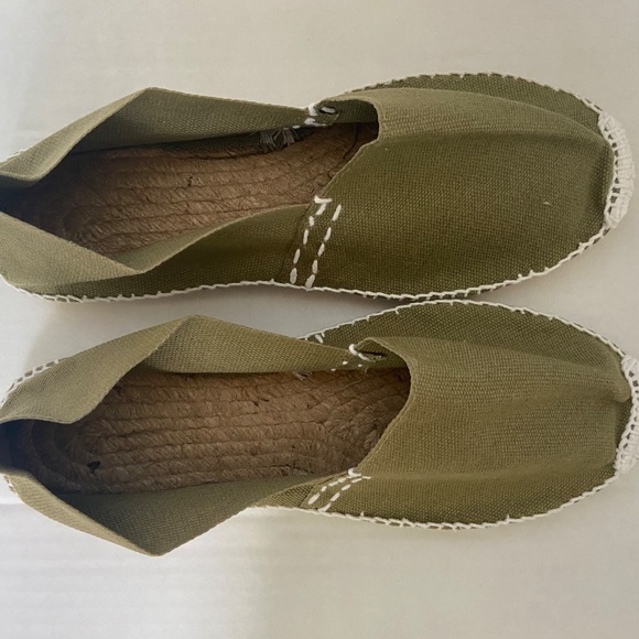 Handmade new Spanish olive green Alpargata/Espadrille - Picture 4 of 4